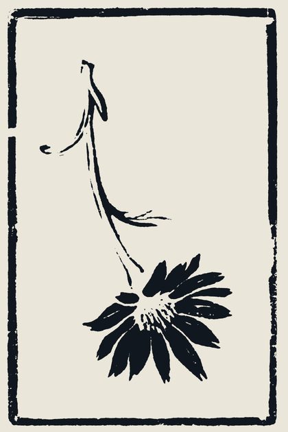 Wildflower, linocut